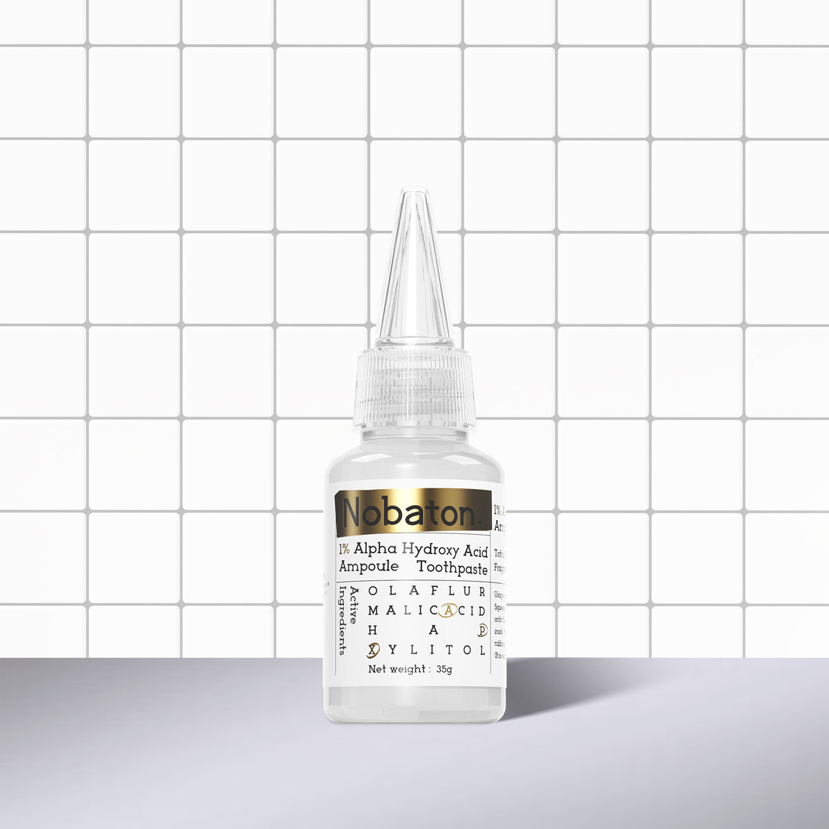 Nobaton. 1% Alpha Hydroxy Acid Ampoule Toothpaste（35g/1.23 oz ×3）