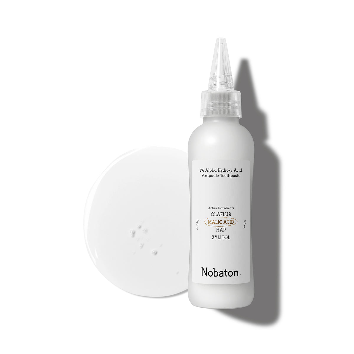 Nobaton. 1% Alpha Hydroxy Acid Ampoule Toothpaste（160g/5.6 oz）