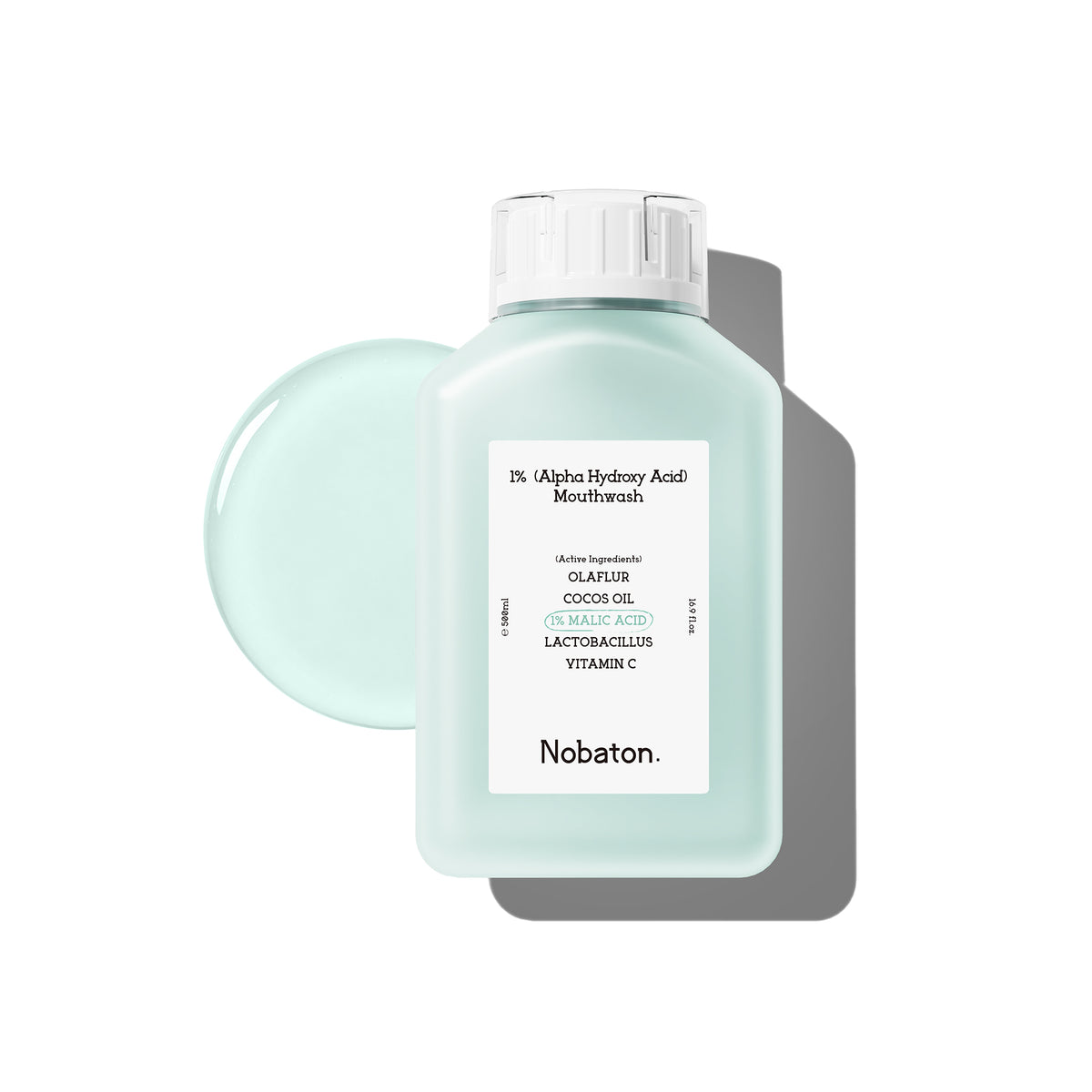Nobaton. 1% Alpha Hydroxy Acid Mouthwash