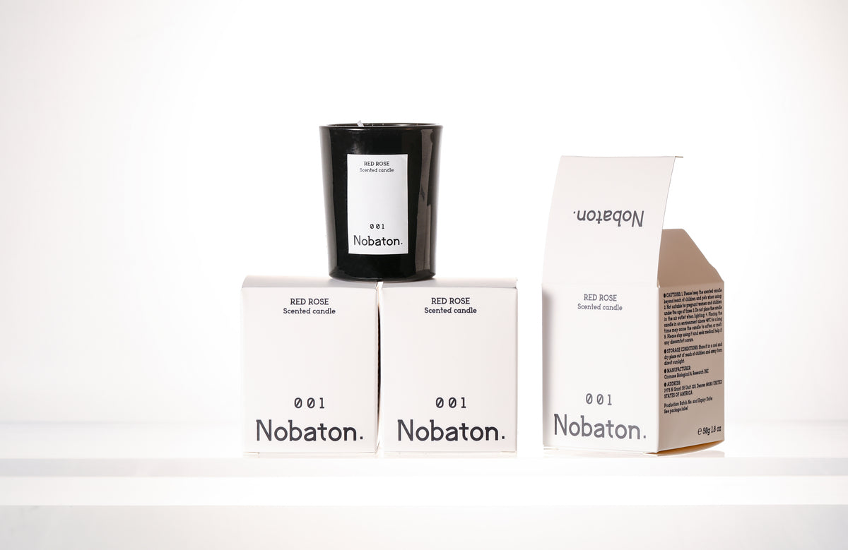 Nobaton. Red Rose Scented candle