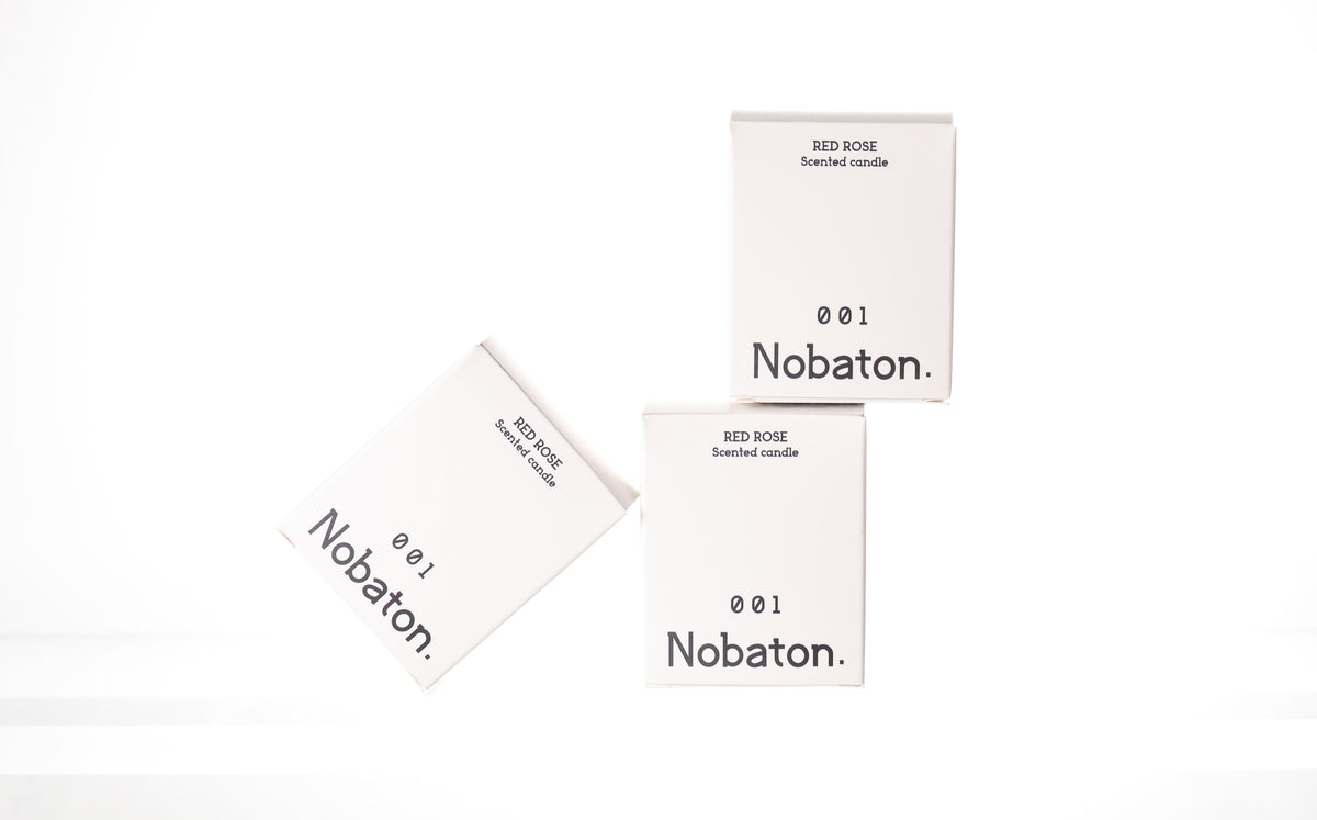 Nobaton. Red Rose Scented candle