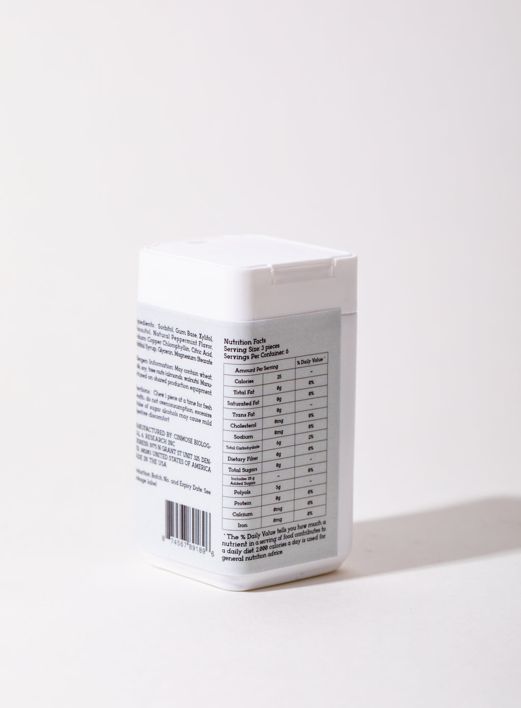 Nobaton Peppermint Flavor Sugar-Free Chewing Gum